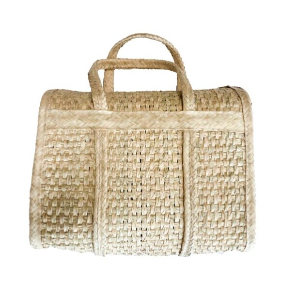 Primavera Collection Acapulco Beach Basket Bag Large Straw Tote Embellished - Picture 14 of 15